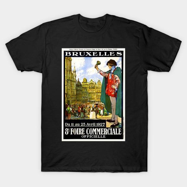 Brussels Belgium Trade Fair 1930 T-Shirt by Donkeh23